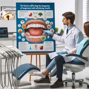 Factors affecting the longevity of Anchorage teeth whitening results demonstrated in a dental office setting.